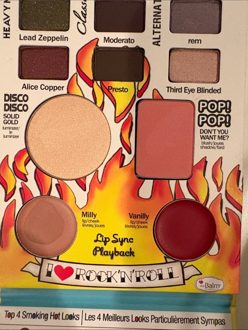 theBalm Rockstar Palette with Yellow, Blue & Pink Artwork